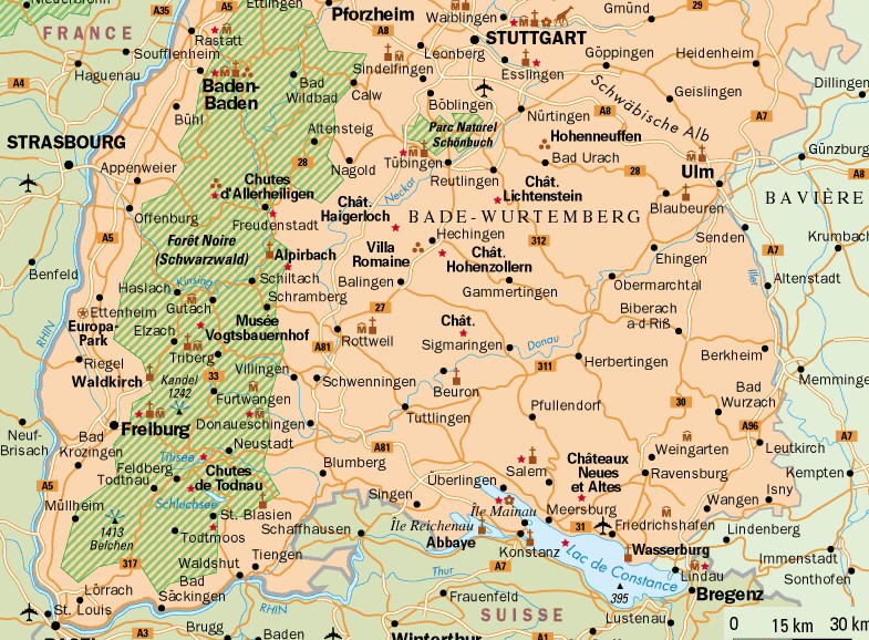 Info • carte ouest allemagne • Voyages Cartes